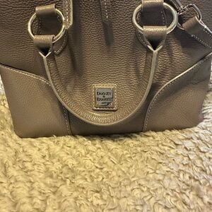 Dooney & Bourke Taupe Leather Satchel